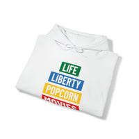 Life, Liberty, Popcorn, Movies - Hooded Sweatshirt