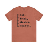 Eat Sleep Movies Repeat T-Shirt