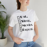 Eat Sleep Movies Repeat T-Shirt