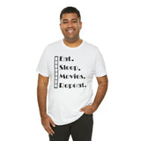 Eat Sleep Movies Repeat T-Shirt