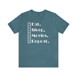 Eat Sleep Movies Repeat T-Shirt