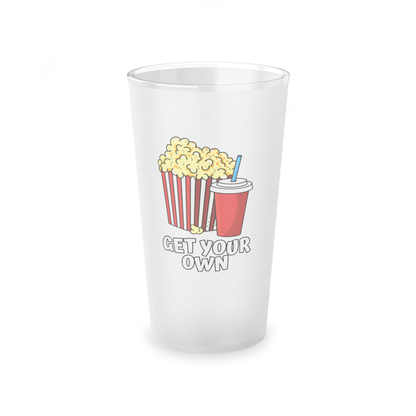Get Your Own Popcorn & Soda Frosted Pint Glass