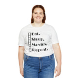 Eat Sleep Movies Repeat T-Shirt