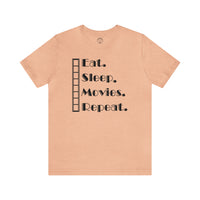 Eat Sleep Movies Repeat T-Shirt