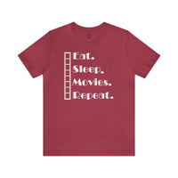 Eat Sleep Movies Repeat T-Shirt