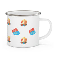 Popcorn & Movie Tickets Camping Mug