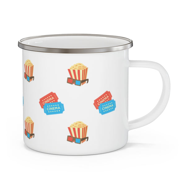 Popcorn & Movie Tickets Camping Mug