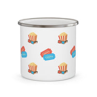 Popcorn & Movie Tickets Camping Mug