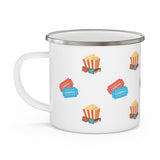 Popcorn & Movie Tickets Camping Mug